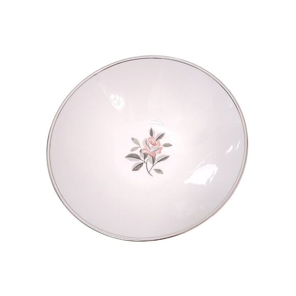 Noritake Rosales 9" Lrg Bowl Pink Rose Silver Edge 5790 Hand Painted Replacement - Picture 3 of 16